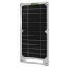 12W Solarpanel Monokristallines Silizium Wasserdicht Tragbares Solarpanel mit Schnallen und Saugnäpfen für Outdoor Wohnmobil Camping Wandern