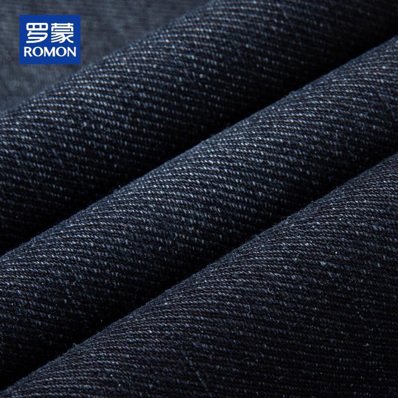 ROMON Men's Straight Fit Stretch Business Casual Jeans