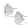 Flexible Silicone Mold for Candle Holder Hollow Out House Night Light Ornament Mould Decorative Resin Mold Handicraft