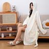 Bathrobe Large Velvet Bathrobe Towels Coral Velvet Bath Towels Lady Men Wearable Fast Drying Beach Spa Bathrobes Bath Skirt