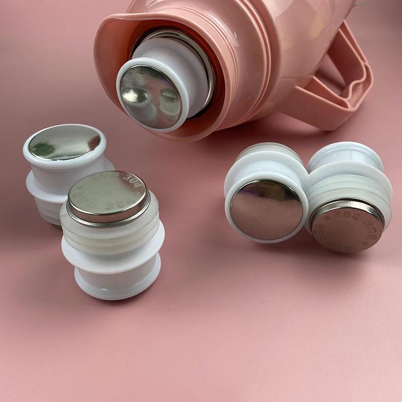 3 Pezzi Parti di Ricambio Tappo Borraccia Termica Tazza Termica per Alimenti Tappo Acqua Acciaio Inossidabile Silicone Coperchio Bollitore