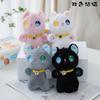 New 18cm Black and White Grey and PinkCat Plush Toy Grab Stuffed Animal Patung Dolls Children's Toys Gifts Gift Toys for Kids