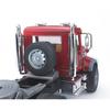 Mack Transport Truck with JCB 4CX Backhoe Loader - Bruder - Scale 1:16e - Red