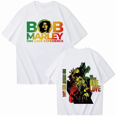 Bob Marley 2026 T-Shirt Mann Frau Harajuku Rundhals Sommer Freizeitshirt Y2k Kurze Ärmel Klassisch Paare Streetwear Trendig