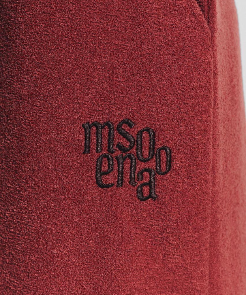 Minasu Terry Fleece Long Skirt_Red