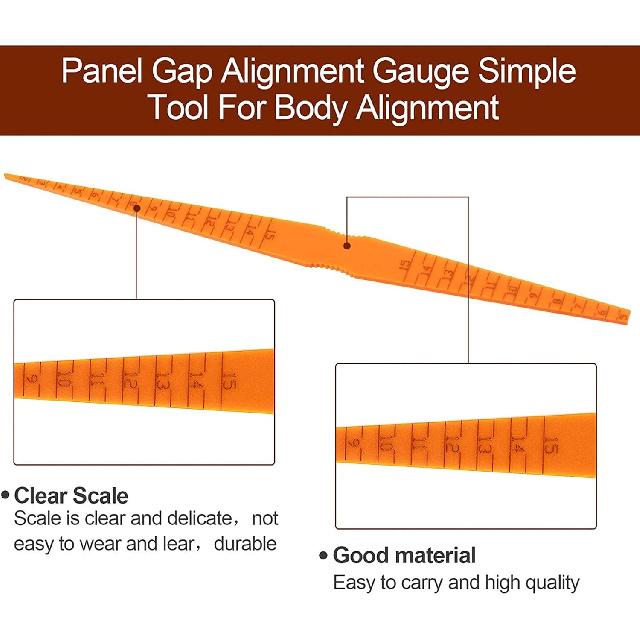 

Panel Gap Alignment Gauge,Door Panel Gap Alignment Simple Measuring Tool Taper Feeler for Auto Body Positioning Measurement Ruler Car Accessories