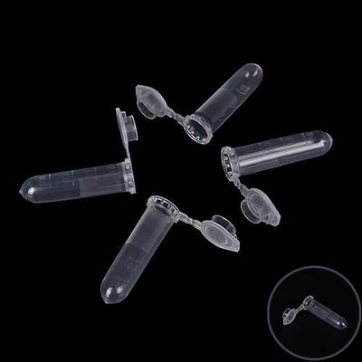 100Pcs 2Ml Micro Centrifuge Tube Vial Clear Plastic Vials Container Snap Cap