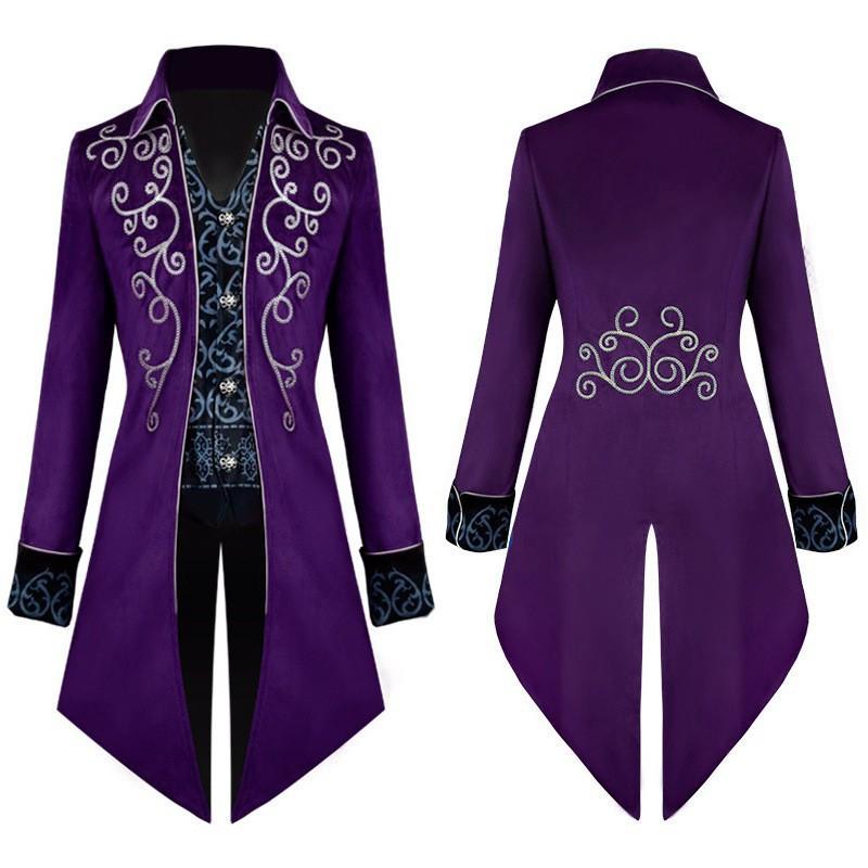 Men's Vintage-Style Spring/Autumn Tuxedo Jacket for Cosplay Performances