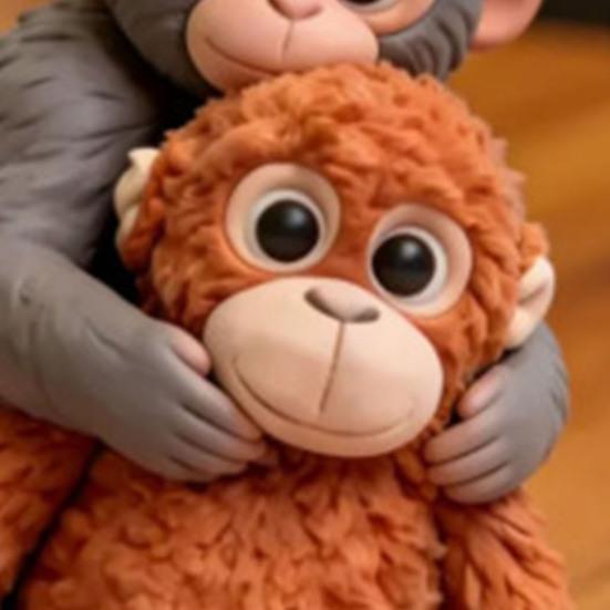 1/2Pcs Keychain Pendant Plush Monkey Charm Key Chain Keys Backpack Purse Car Bag Decoration Mini Accessory