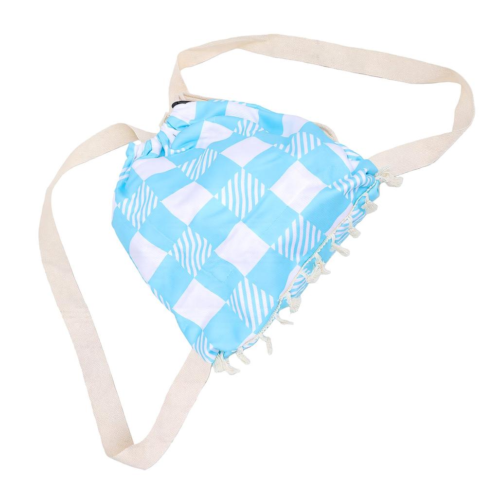 Convertible Beach Towel Bag Lightweight Quick Dry 2 in 1 Beach Towel Backpack for Family Holiday Camping Cyan