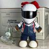 FiK Bow-tied Helmet, Pink Female Motorcycle Doll Helmet, Toy Model, Pet Motorcycle
