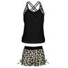 2025 Slimming Leopard Print Swimsuit: Stylish, Sexy, Back Split with Braided Rope Design