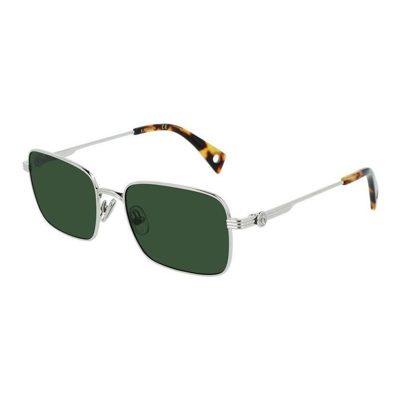 Lanvin Full frame design metal rectangular sunglasses unisex couple style gray LNV104S-045 золотой