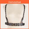 Leather Punk Strap Style Waist Belt With Iron Buckle And Pin Design Closure