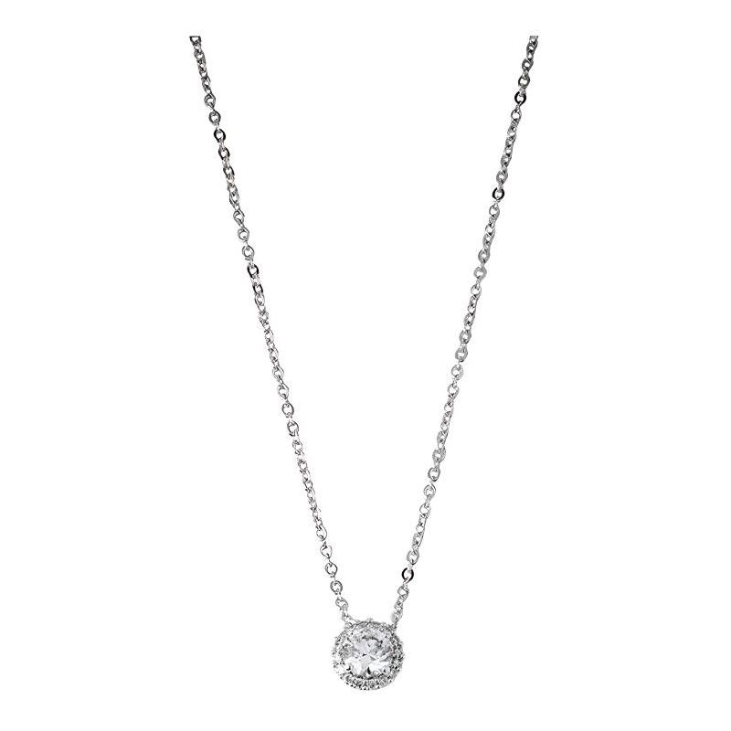 Swarovski Una Angelic Round 125th Anniversary Rhodium Plated Necklace Women s Silver 5567931