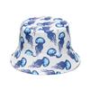 Double-Sided Ocean Print Bucket Hat for Men/Women, Breathable Fisherman Cap for Beach, Travel & Outdoor Casual Hip Hop