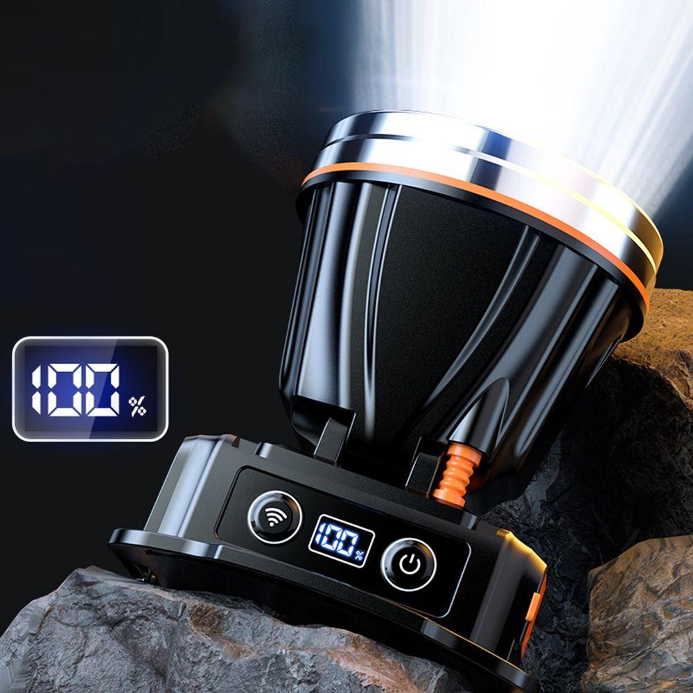 Super Bright Induction Headlamp Smart Waterproof Head Flashlight USB Rechargeable Headlight