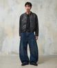 AGOD Vintage Leather Biker Blouson [Black]