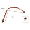 Tubo de Aire Comprimido de Escape Tono Cobre Acoplado Directamente Fácil de Instalar Tubo de Admisión 10 X 450mm/0.4\" X 17.7\"(D*L)