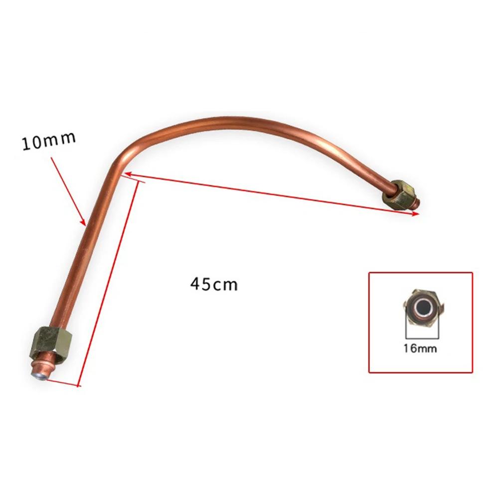 Tubo de Aire Comprimido de Escape Tono Cobre Acoplado Directamente Fácil de Instalar Tubo de Admisión 10 X 450mm/0.4\" X 17.7\"(D*L)