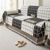 Neuer Sofabezug Bezug Beidseitig verwendbares Sofa-Handtuch Alle Jahreszeiten Universell Chenille Plaid Sofa-Decke
