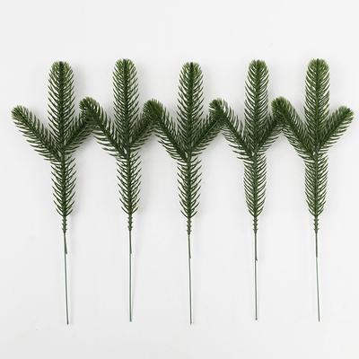 24Pcs Pine Branches Realistic Evergreen & Snow-Covered DIY Floral Arrangements for Christmas Tree For Garland Wreath
