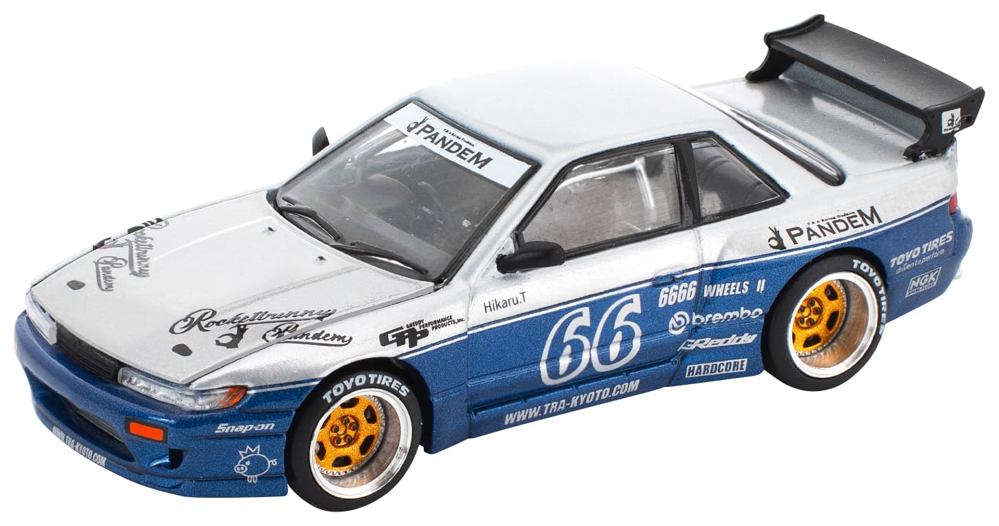 Genesis Company POP RACE Pandem Silvia S13 Moontech Blue PR640264 1/64 (Готовая модель)