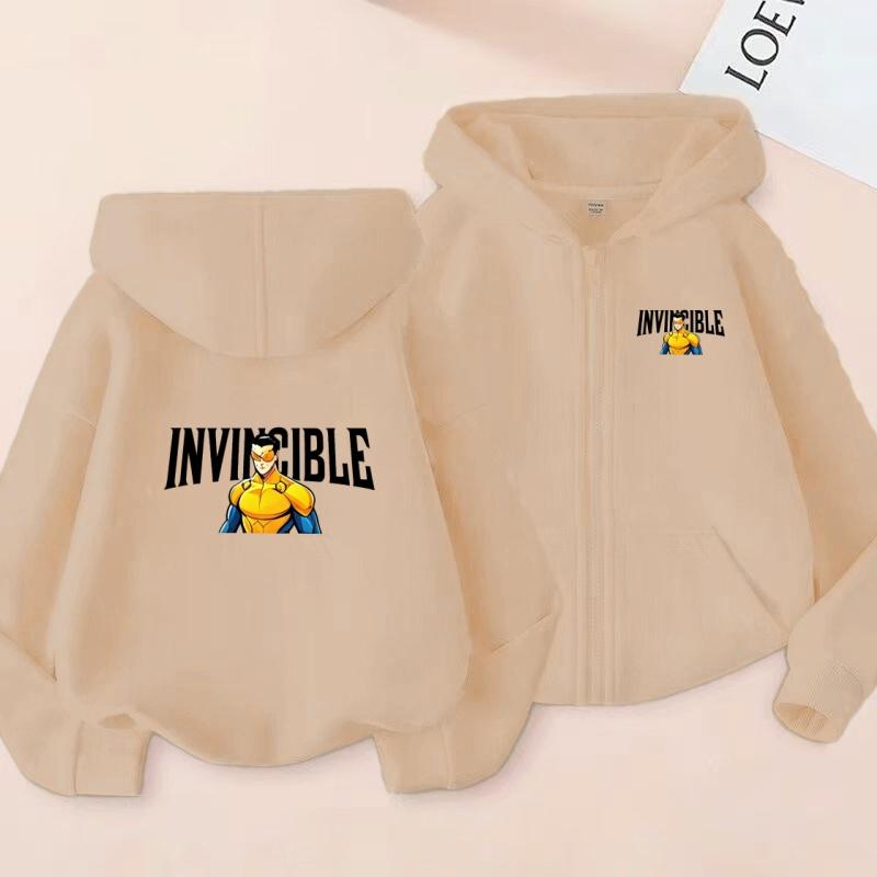 The Latest Best-selling Children's Sports Sweatshirt in Shaolin Animation Printed Hooded Zip-Up Shirt for Boys Girls Aged3-13