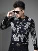 European Style Round Neck Sweater for Men, 2025 Autumn and Winter New Trendy Printed Base Knit Long-Sleeve Sweater