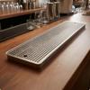 Beer Spill Tray Silver Metal Finish Stainless Steel Easy To Clean