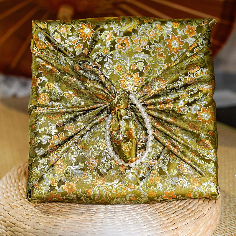 70x70cm Japanese Style Bento Packaging Cloth Furoshiki Handkerchief Travel Picnic Portable Festival Gift Teacup Wrapping Cloth