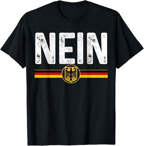 Нет Смешной Немецкий Нет Флаг Германии Сувенир Октоберфест Подарок Футболка Унисекс Футболка L