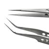 5x Anti-static ESD Stainless Steel Tweezers Maintenance Tools Industrial Precision Curved Straight Tweezers Repair Tools