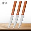 Professional Steak Knife Stainless Steel Barbecue Knife Fruit Vegetable Meat Boning Knives Peeling Cutting Knife Wooden Handle