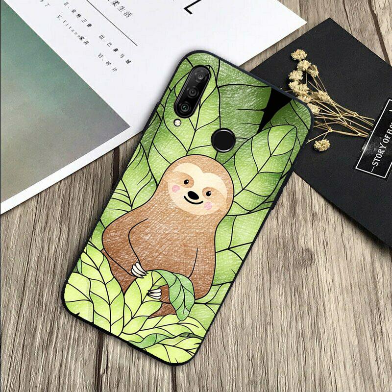 Cute Lovely Cozy Sloth Animal For Huawei Nova 5T 9 10 SE 7i 8i 11i 12i Y73 Y90 Y70 Y72 Y61 Y91 P60 Pro P40 P30 Lite Case