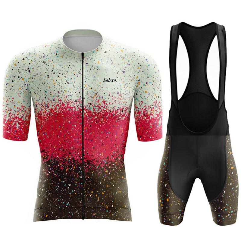2026 Salexo Radtrikot Sets Herren Neu Sommer Bike Kleidung Kurzarm MTB Bike Anzug Fahrradkleidung Ropa Ciclismo Hombre