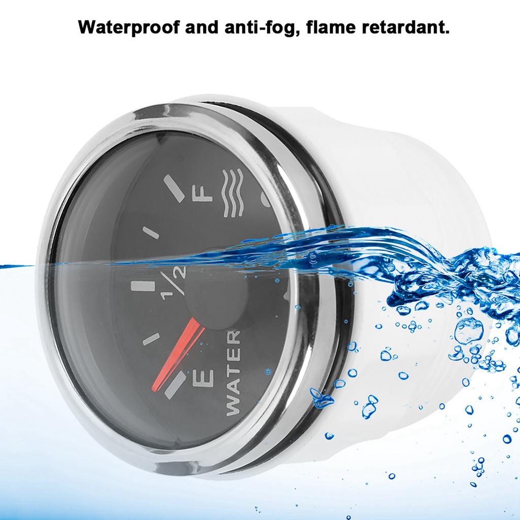 52mm/2in Water Gauges 932V Smart Alarm for Marine Boat RV 0190ohm Europn Sensor