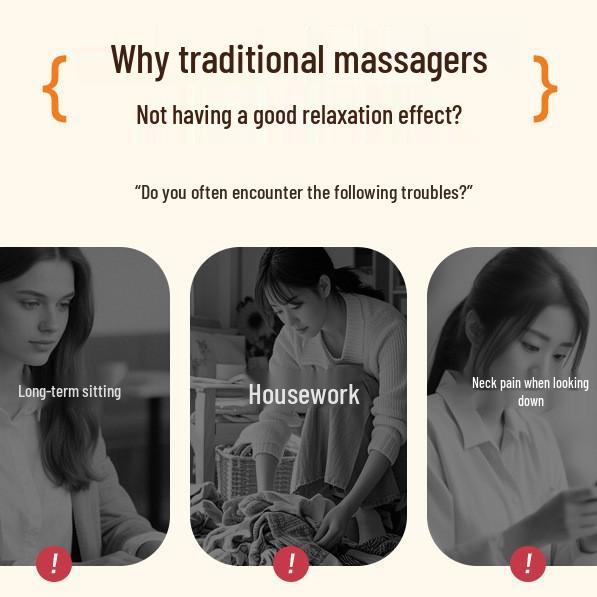 Compact Turtle Neck and Shoulder Kneading Massager