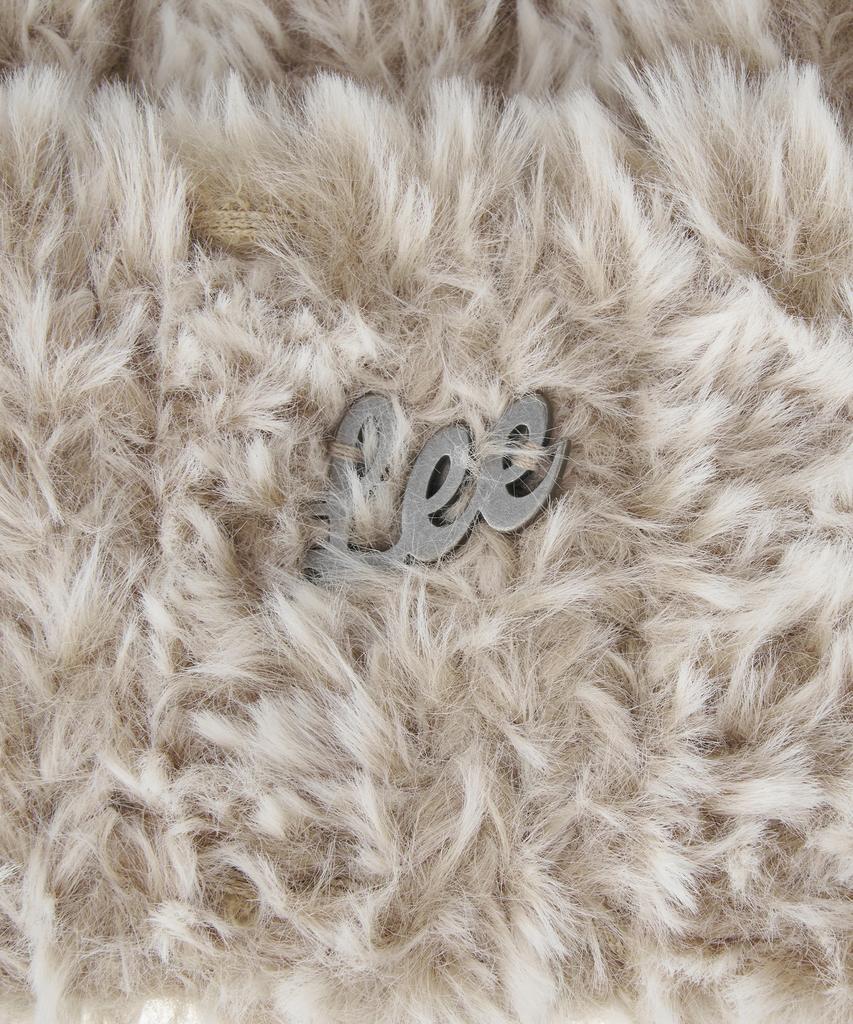 LEE Hairy Fur Beanie Beige