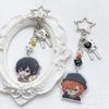 Anime Bungo Stray Dogs Klíčenka Kreslená postava Dazai Osamu A Chuuya Přívěsek na klíče Dekorace na batoh Cosplay Dárky