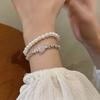 Broken Silver~ Moonstone Pearl Bracelet Women'S Light Luxury Niche Exquisite Bracelet Cold Wind Girlfriend Jewelry