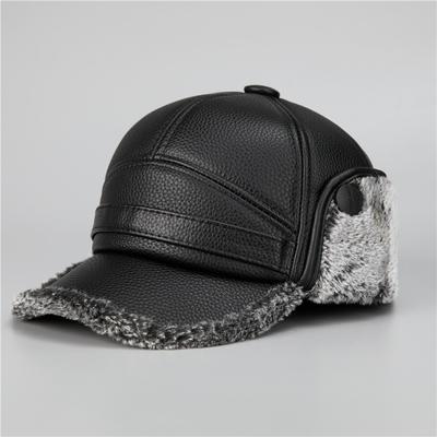 Warm Men's Winter Ear Protection Old Men's Cap Winter Grandpa Hat