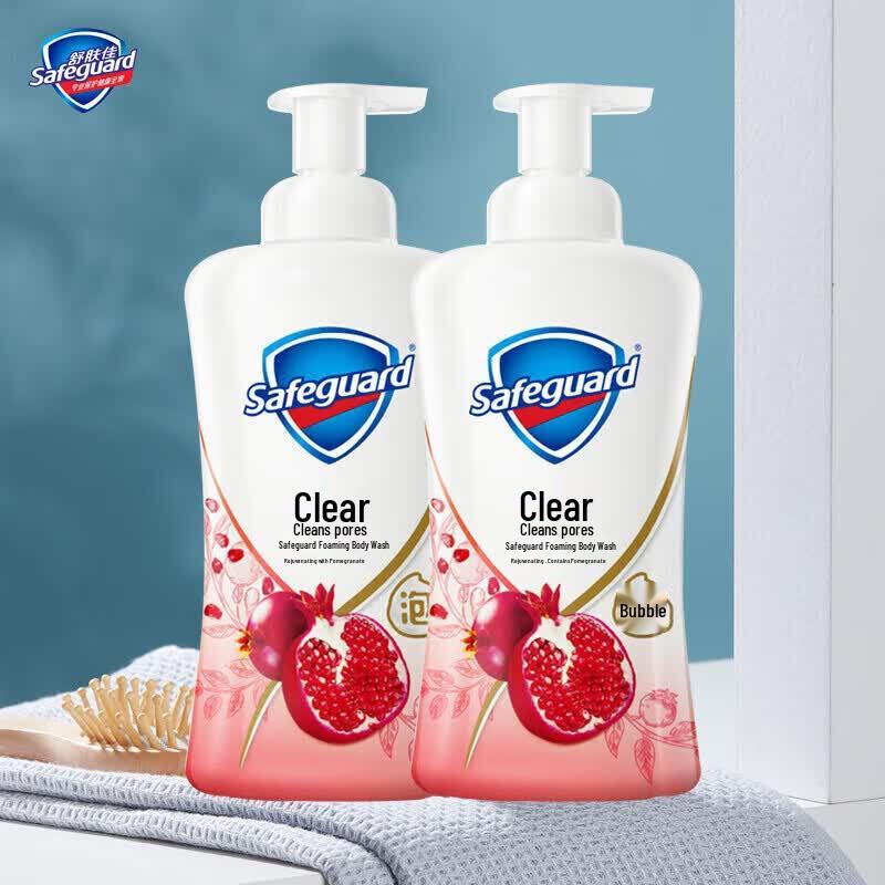 Safeguard Rejuvenating Pomegranate Foam Shower Gel