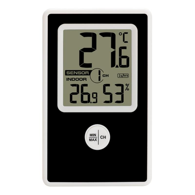 Wireless Indoor Outdoor Thermometer Hygrometer Digital Easy to Read Gauge for Home Bedroom Office Monitor Equipment Too