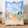 Bluey Theme Printed Blanket - Perfect for Couch, Bed, Travel & Outdoor Use | Machine Washable, Cozy & Durable.
