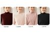 Women's Cashmere Cable Knit Sweater: Autumn/Winter Long Sleeve, Loose Fit, Half-High Neck, Thick and Warm Base Layer.
