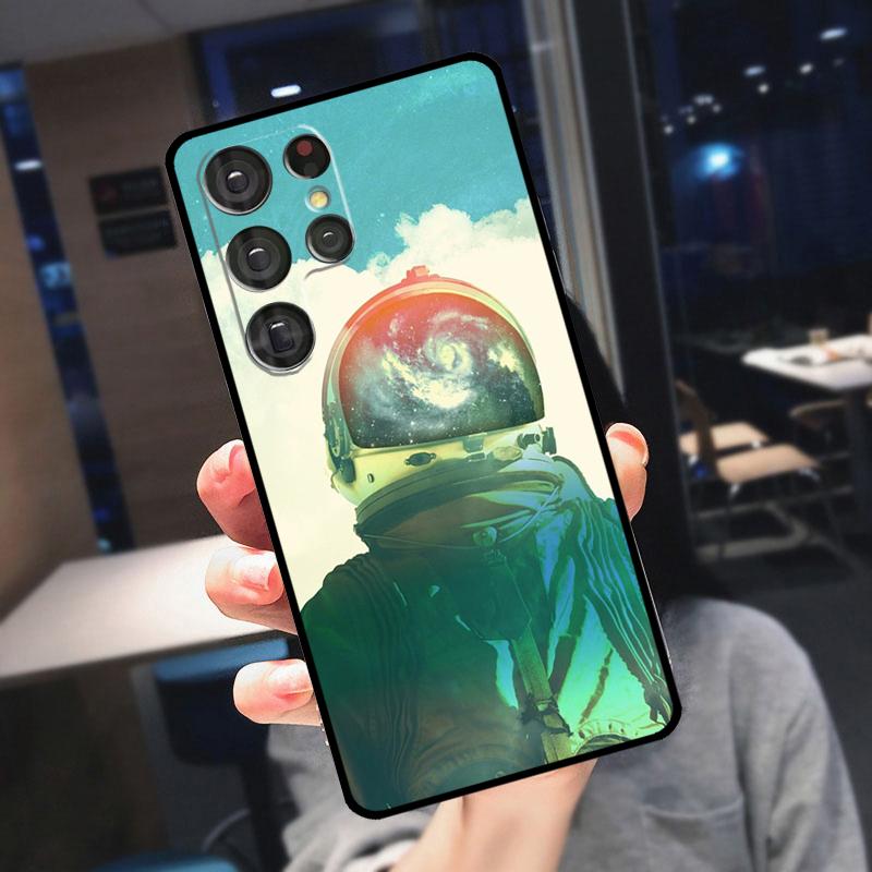 Planet Astronaut Cover For Samsung Galaxy S25 Ultra S24 S22 S21 S23 Plus S20 FE S9 S10 S24 FE Phone Case