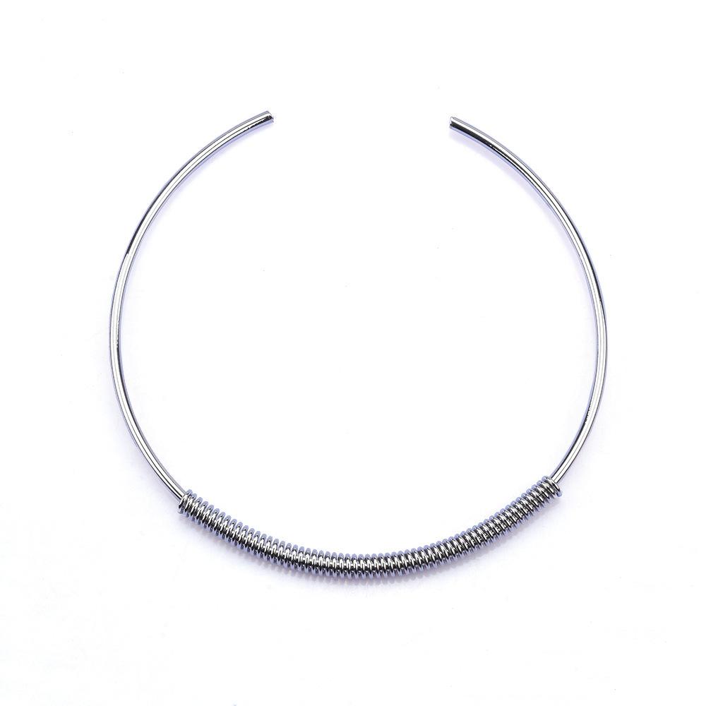 

Ожерелье Высокого Класса Ретро Дизайн Металлическое Ожерелье Воротник Простой Индивидуальность Универсальный