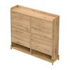 Modern Shoe Rack in Wood Look, 4-Door Shoe Cabinet, Space-Saving Shoe Cabinet for Entrance Areas, Hallways, or Corridors, Sturdy and