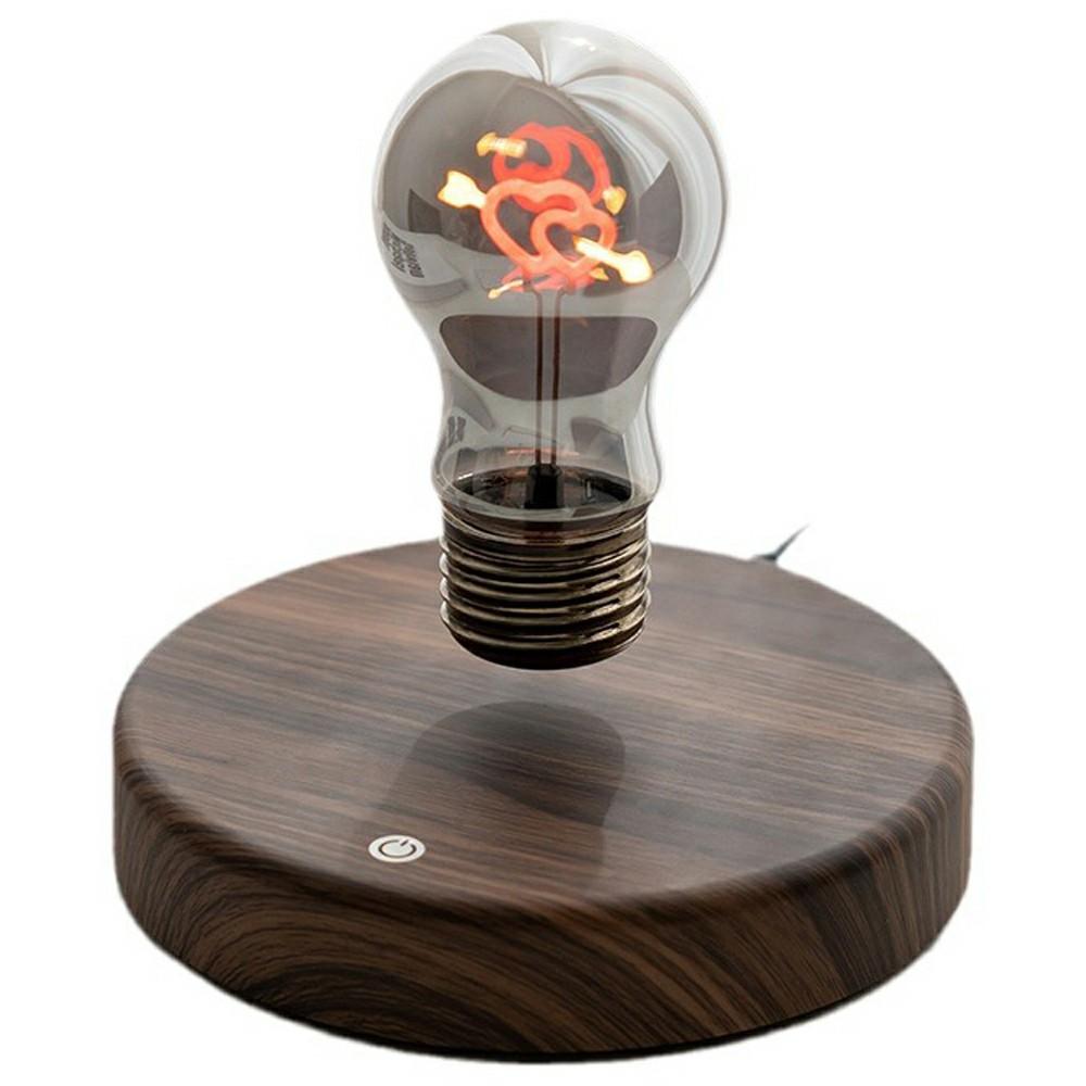 Magnetic Levitating LED Bulb Night Light Creative Atmosphere Lamp Desktop Tech Decor Light